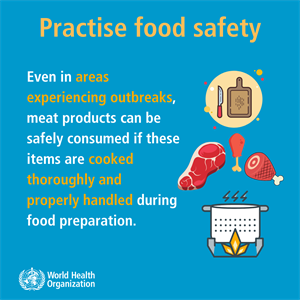always cook food thoroughly and properly