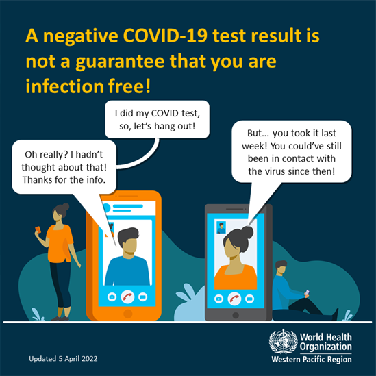 Negative COVID-19 test result